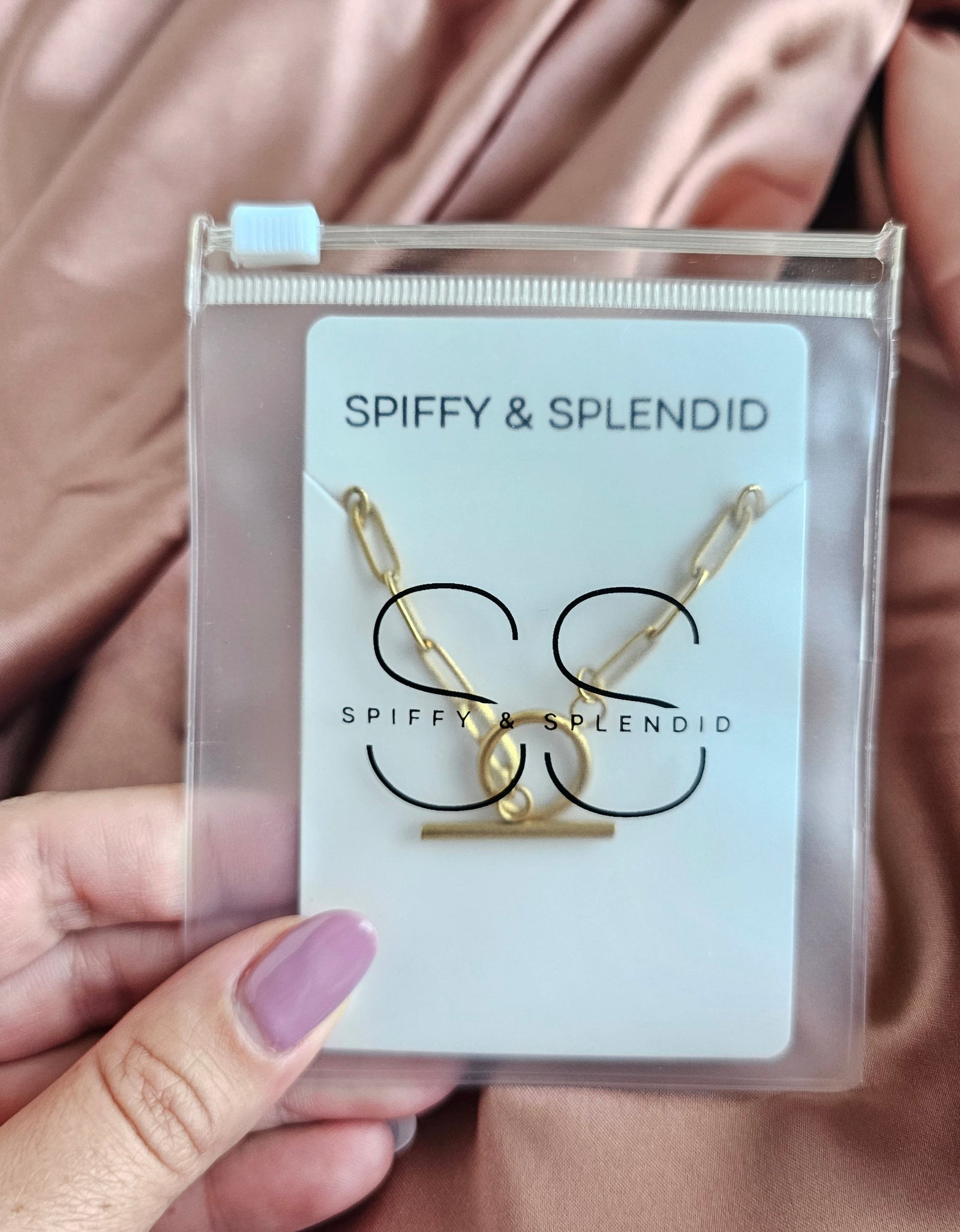Luxe Gold Paper Clip Chain - 16" by Spiffy & Splendid