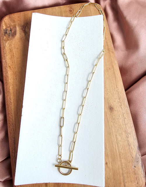 Load image into Gallery viewer, Luxe Gold Paper Clip Chain - 18" by Spiffy &amp; Splendid
