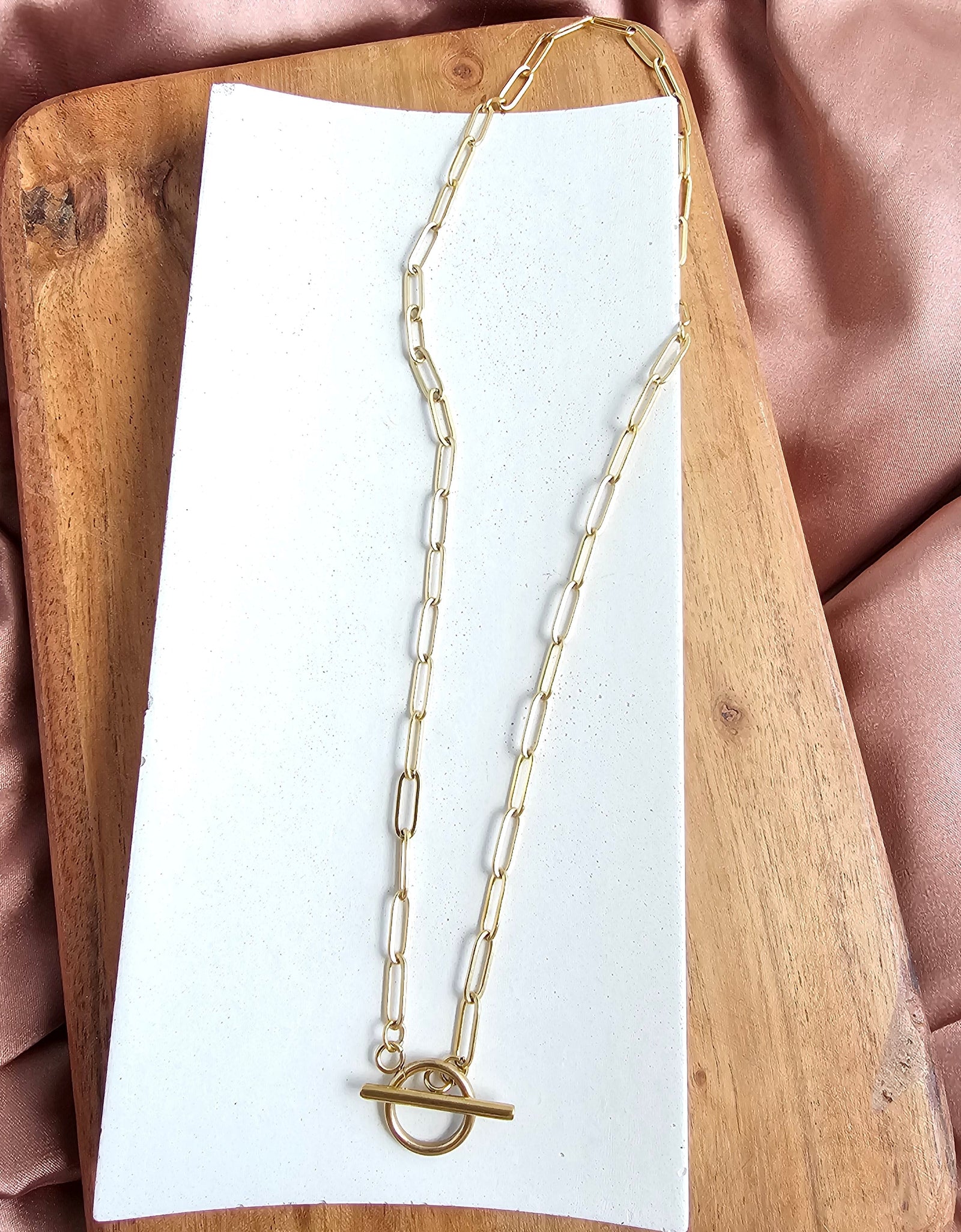 Luxe Gold Paper Clip Chain - 18" by Spiffy & Splendid