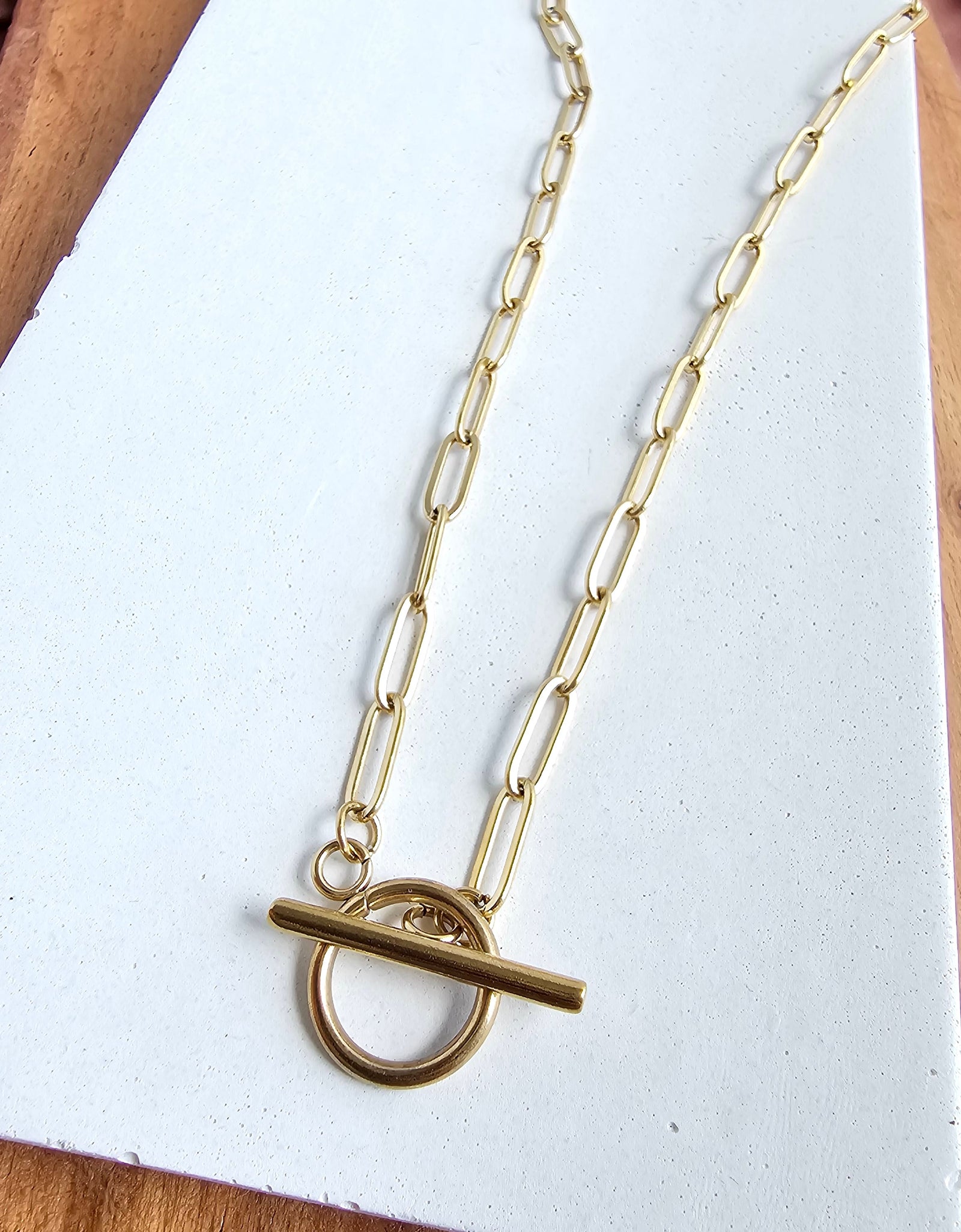 Luxe Gold Paper Clip Chain - 18" by Spiffy & Splendid