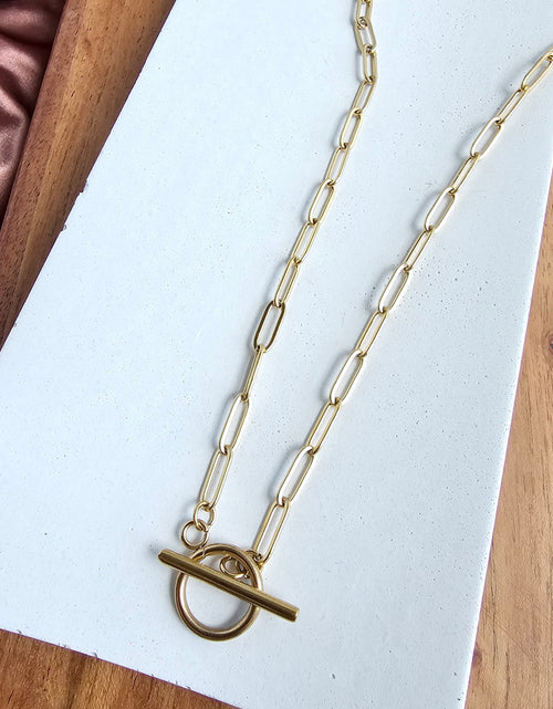 Load image into Gallery viewer, Luxe Gold Paper Clip Chain - 18" by Spiffy &amp; Splendid
