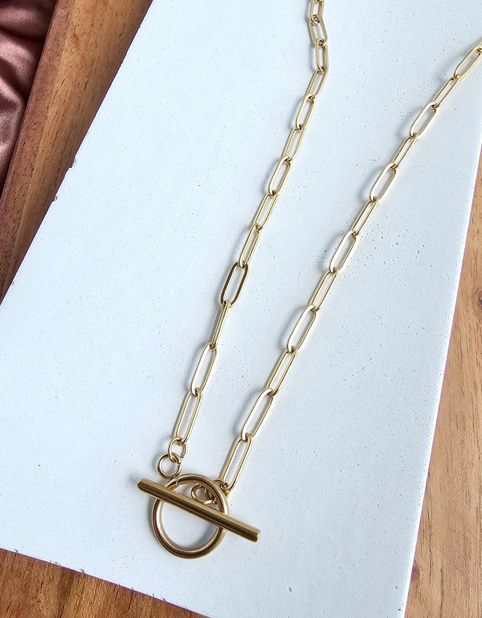 Luxe Gold Paper Clip Chain - 18" by Spiffy & Splendid