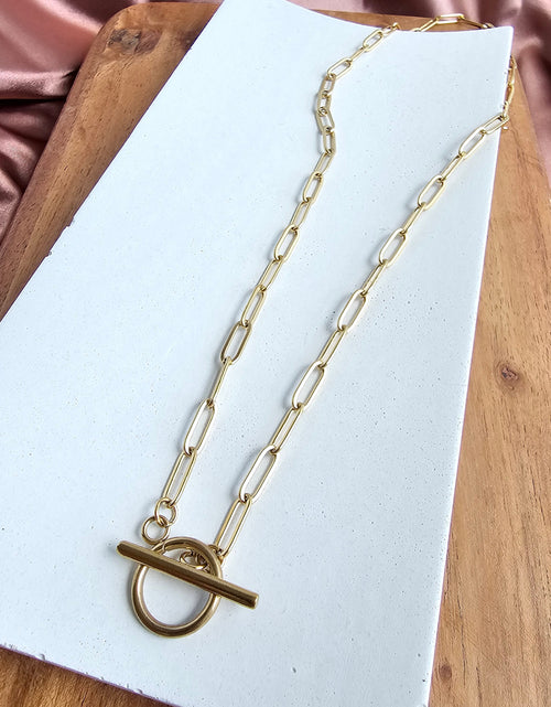 Load image into Gallery viewer, Luxe Gold Paper Clip Chain - 20" by Spiffy &amp; Splendid
