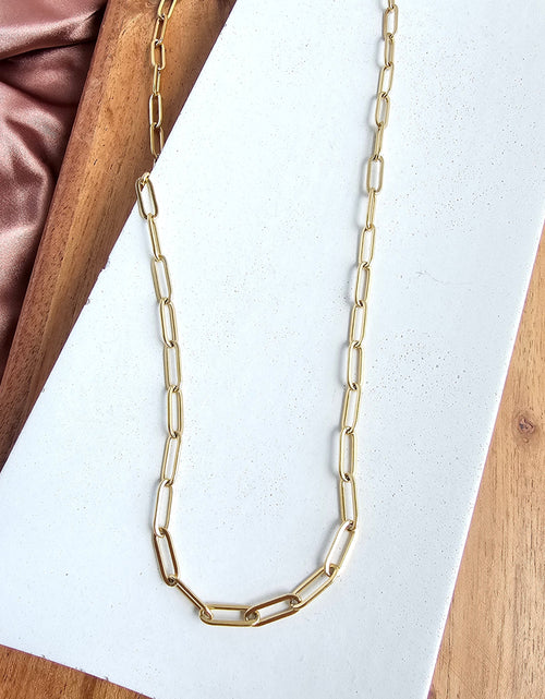 Load image into Gallery viewer, Luxe Gold Paper Clip Chain - 20" by Spiffy &amp; Splendid

