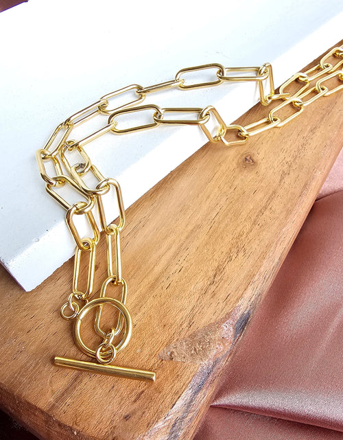 Load image into Gallery viewer, Luxe Gold Chunky Paper Clip Chain - 18" by Spiffy &amp; Splendid
