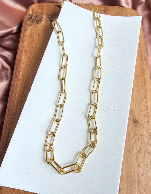 Load image into Gallery viewer, Luxe Gold Chunky Paper Clip Chain - 20" by Spiffy &amp; Splendid
