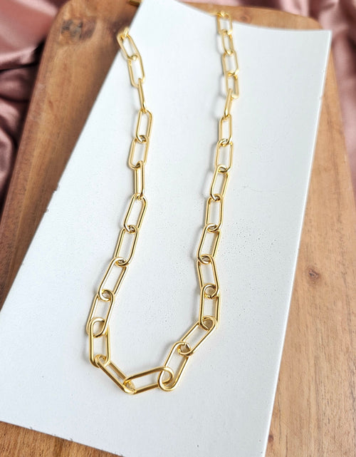 Load image into Gallery viewer, Luxe Gold Chunky Paper Clip Chain - 20" by Spiffy &amp; Splendid
