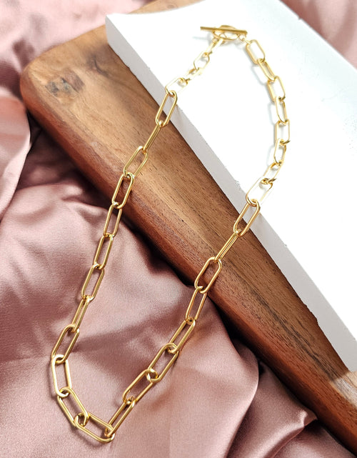 Load image into Gallery viewer, Luxe Gold Chunky Paper Clip Chain - 20" by Spiffy &amp; Splendid
