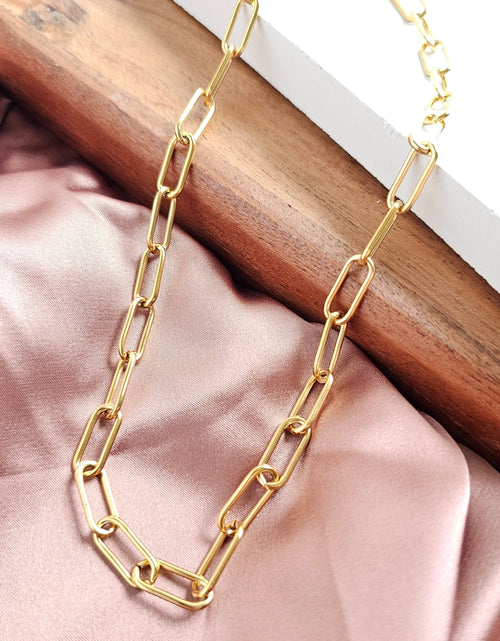 Load image into Gallery viewer, Luxe Gold Chunky Paper Clip Chain - 20" by Spiffy &amp; Splendid
