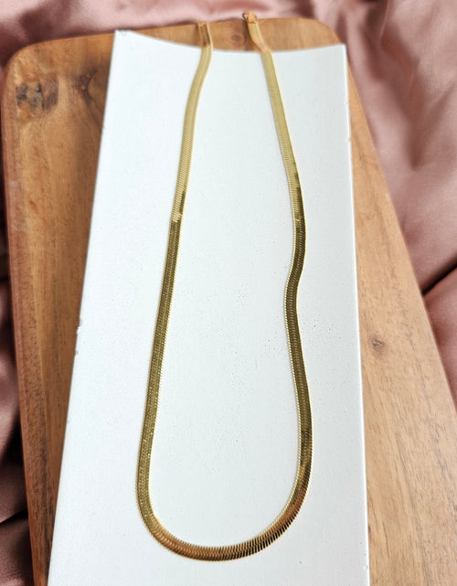 Load image into Gallery viewer, Luxe Gold Herringbone Chain - 20" by Spiffy &amp; Splendid
