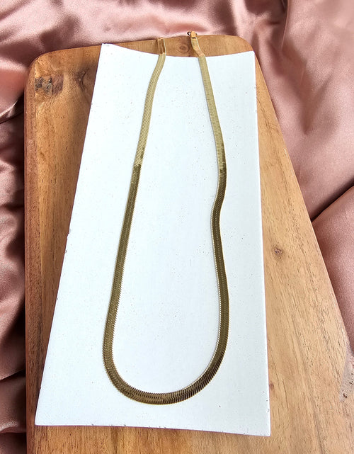 Load image into Gallery viewer, Luxe Gold Herringbone Chain - 20" by Spiffy &amp; Splendid
