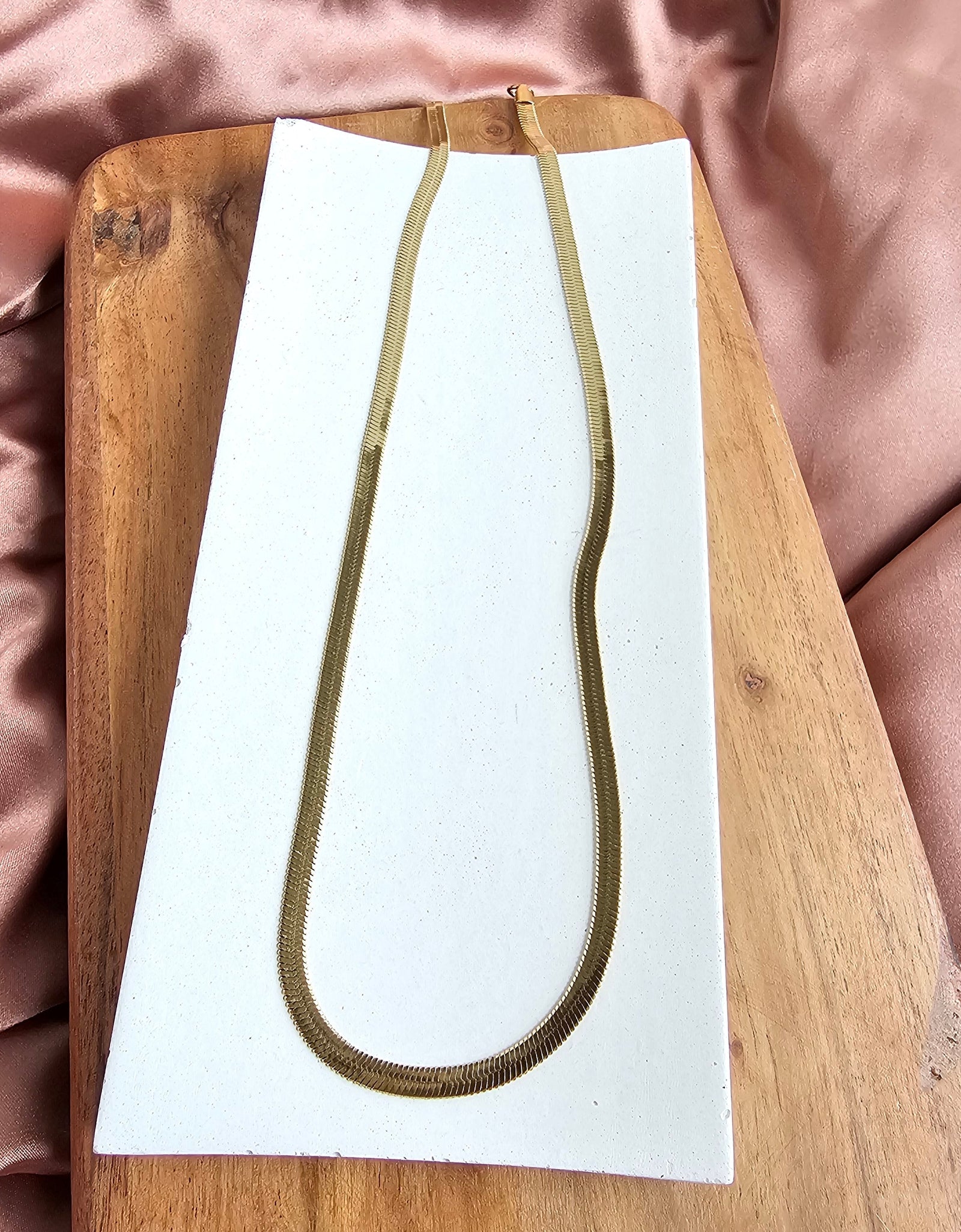 Luxe Gold Herringbone Chain - 20" by Spiffy & Splendid