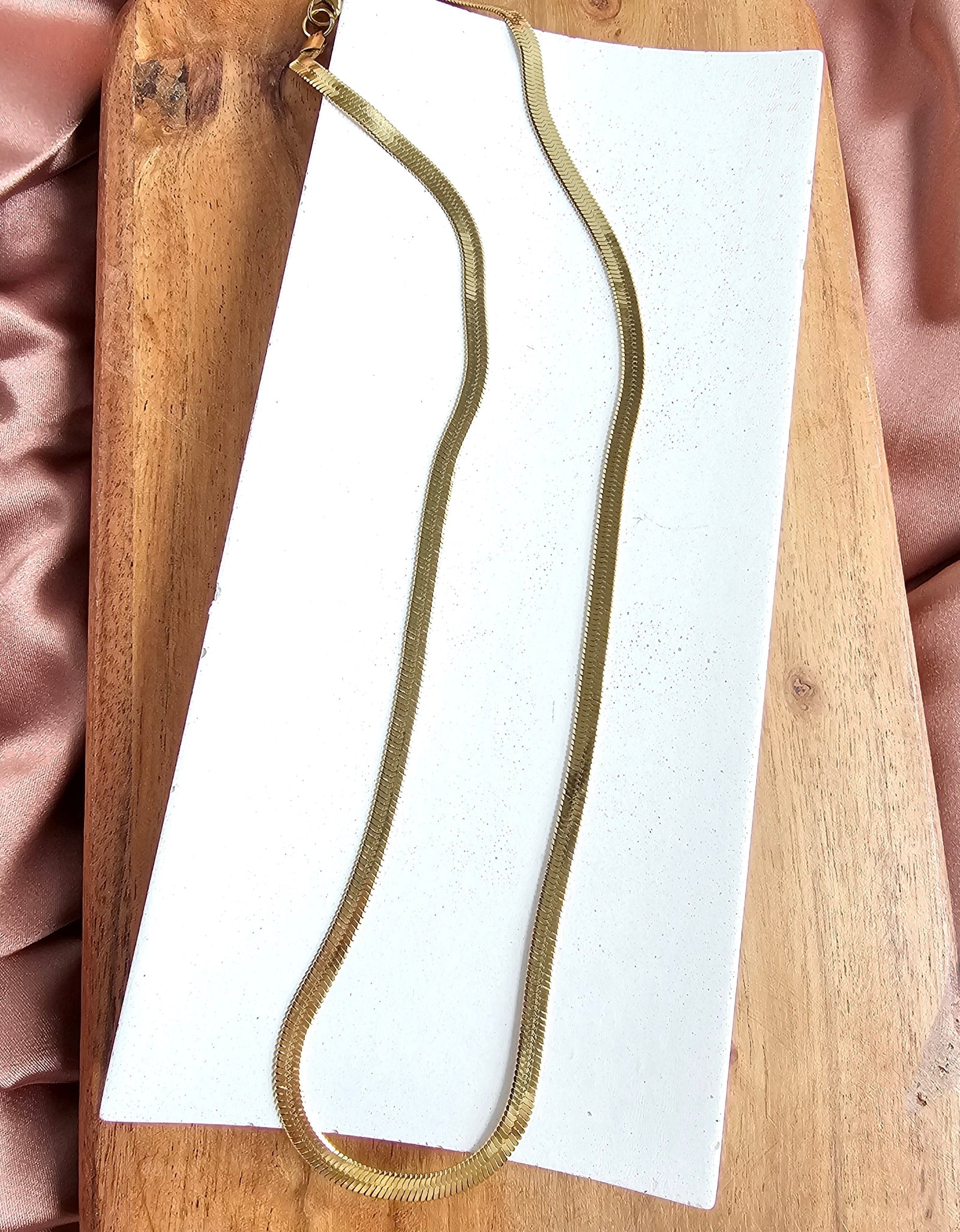 Luxe Gold Herringbone Chain - 20" by Spiffy & Splendid