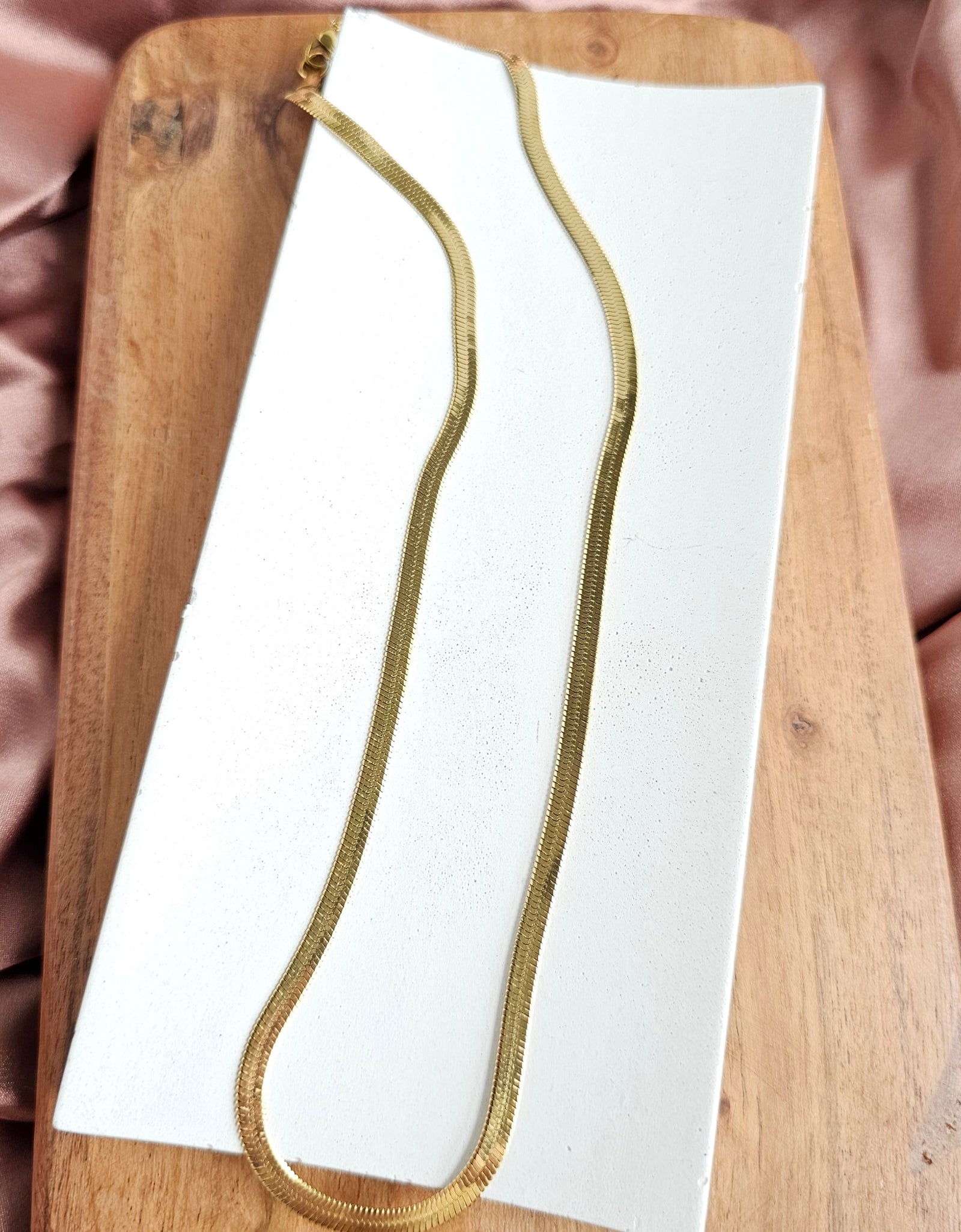 Luxe Gold Herringbone Chain - 20" by Spiffy & Splendid