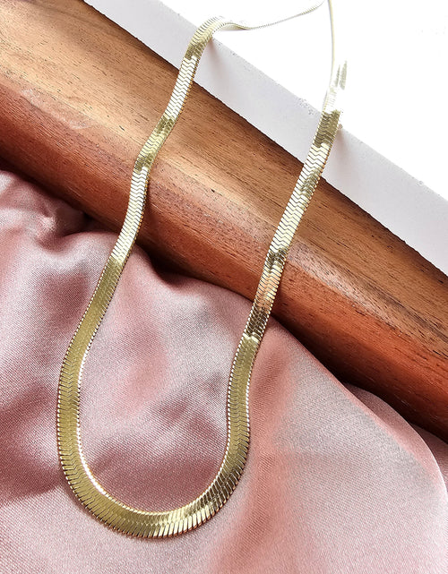 Load image into Gallery viewer, Luxe Gold Herringbone Chain - 20" by Spiffy &amp; Splendid
