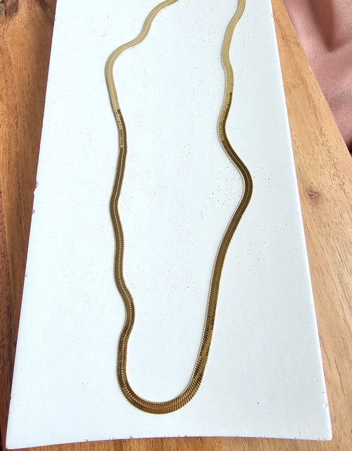 Load image into Gallery viewer, Luxe Gold Delicate Herringbone Chain - 16" by Spiffy &amp; Splendid
