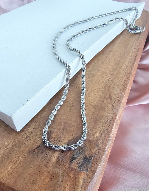 Load image into Gallery viewer, Luxe Silver Rope Chain - 18" by Spiffy &amp; Splendid
