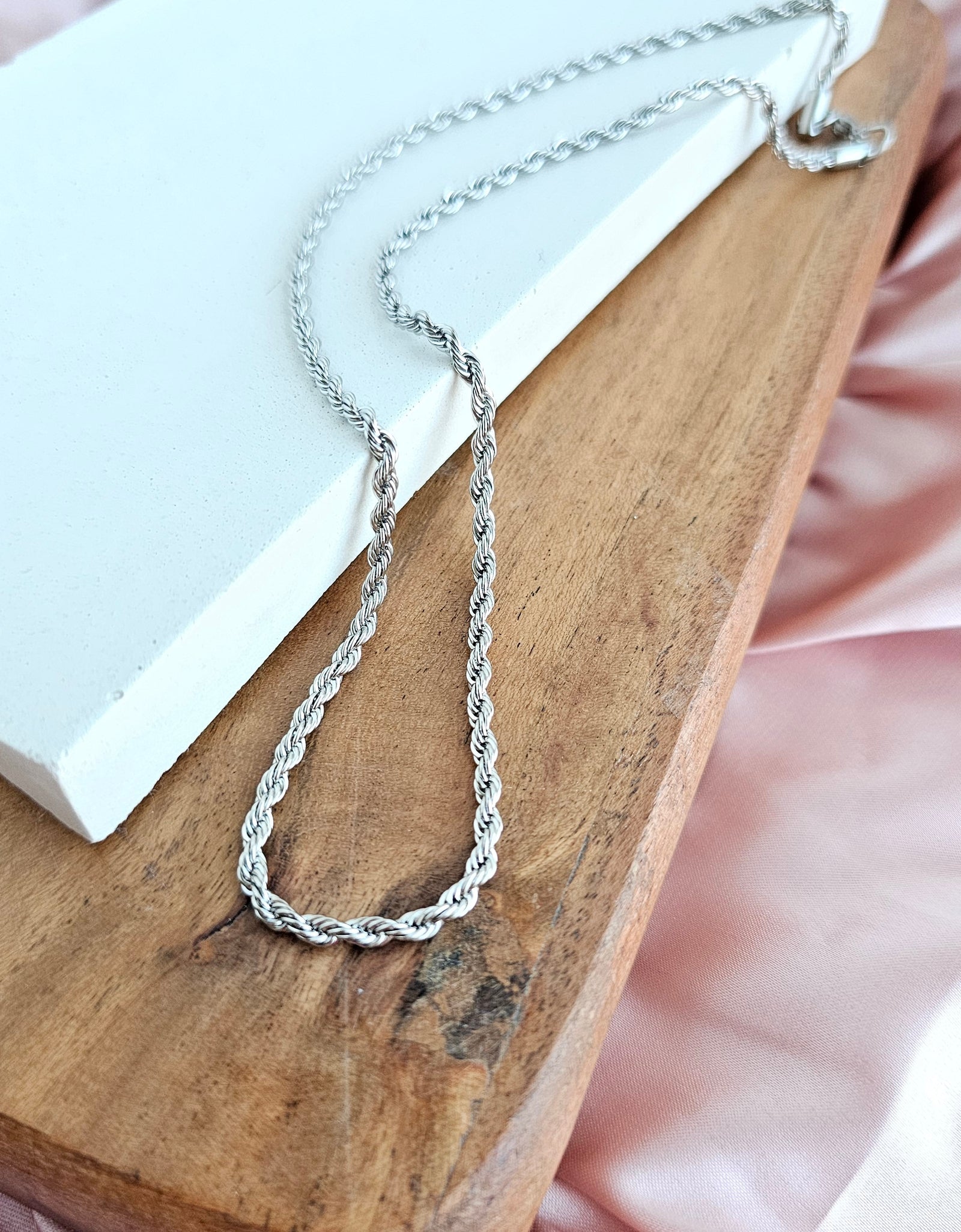 Luxe Silver Rope Chain - 18" by Spiffy & Splendid