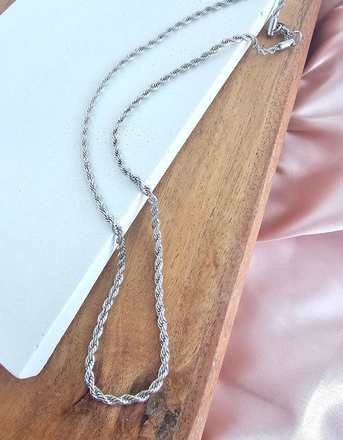 Load image into Gallery viewer, Luxe Silver Rope Chain - 18" by Spiffy &amp; Splendid
