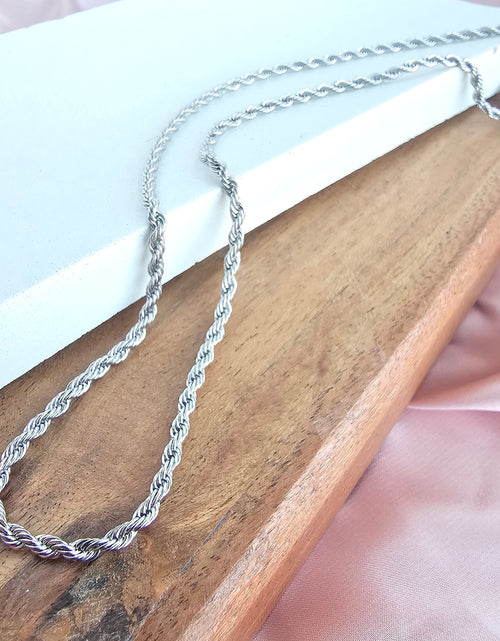 Load image into Gallery viewer, Luxe Silver Rope Chain - 18" by Spiffy &amp; Splendid
