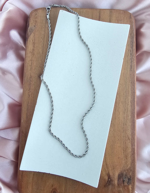 Load image into Gallery viewer, Luxe Silver Rope Chain - 18" by Spiffy &amp; Splendid
