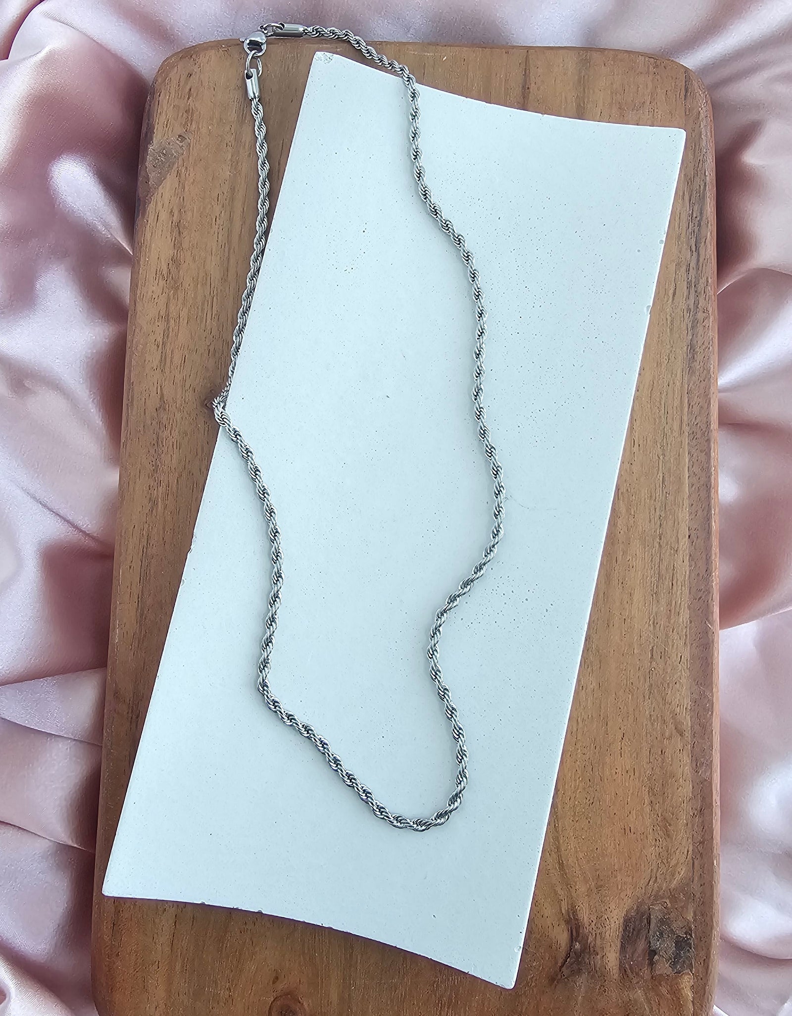 Luxe Silver Rope Chain - 18" by Spiffy & Splendid