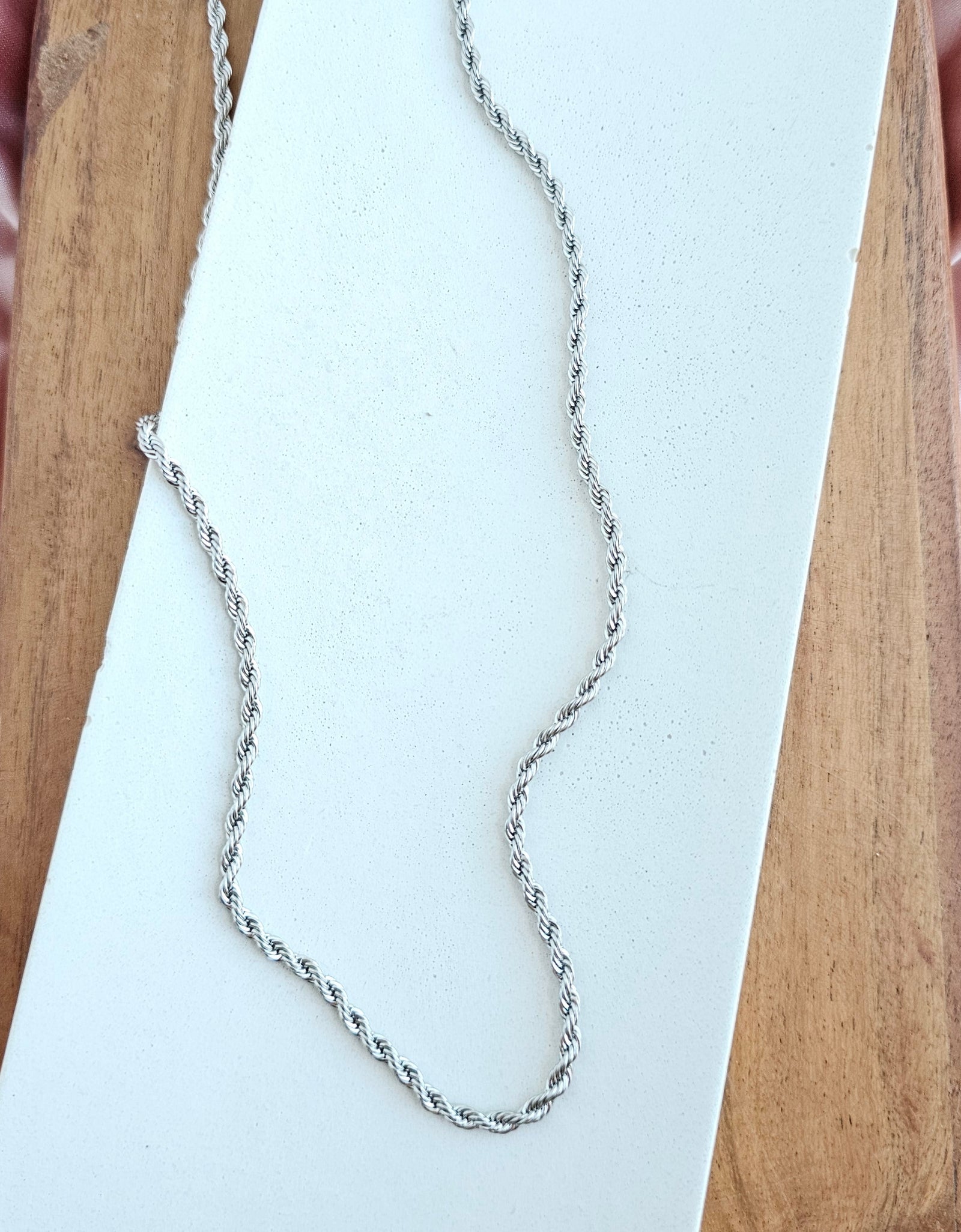Luxe Silver Rope Chain - 18" by Spiffy & Splendid