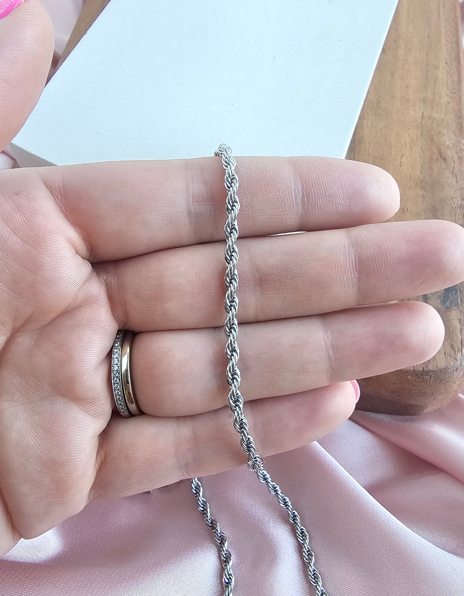 Luxe Silver Rope Chain - 18" by Spiffy & Splendid