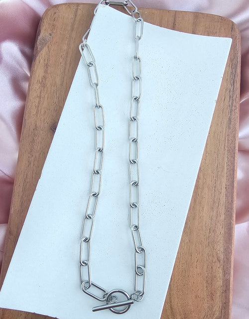 Load image into Gallery viewer, Luxe Silver Chunky Paper Clip Chain - 18" by Spiffy &amp; Splendid
