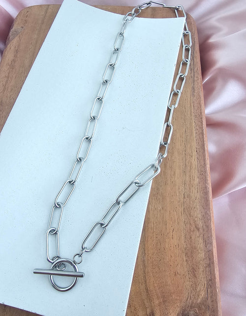 Load image into Gallery viewer, Luxe Silver Chunky Paper Clip Chain - 18" by Spiffy &amp; Splendid
