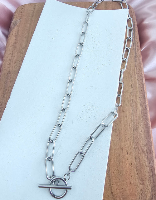 Load image into Gallery viewer, Luxe Silver Chunky Paper Clip Chain - 18" by Spiffy &amp; Splendid
