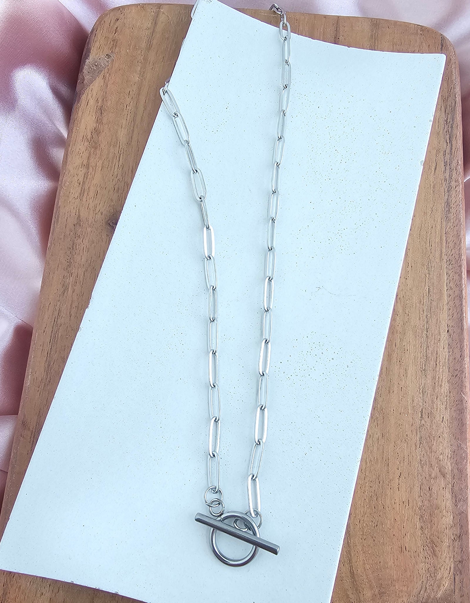 Luxe Silver Paper Clip Chain - 18" by Spiffy & Splendid