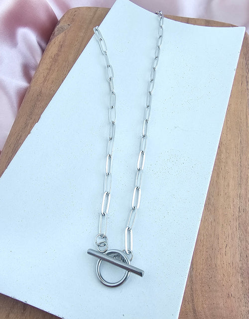 Load image into Gallery viewer, Luxe Silver Paper Clip Chain - 18" by Spiffy &amp; Splendid
