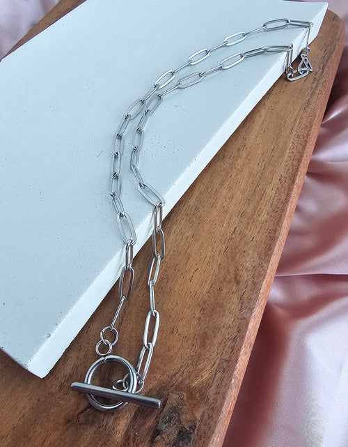 Load image into Gallery viewer, Luxe Silver Paper Clip Chain - 18" by Spiffy &amp; Splendid
