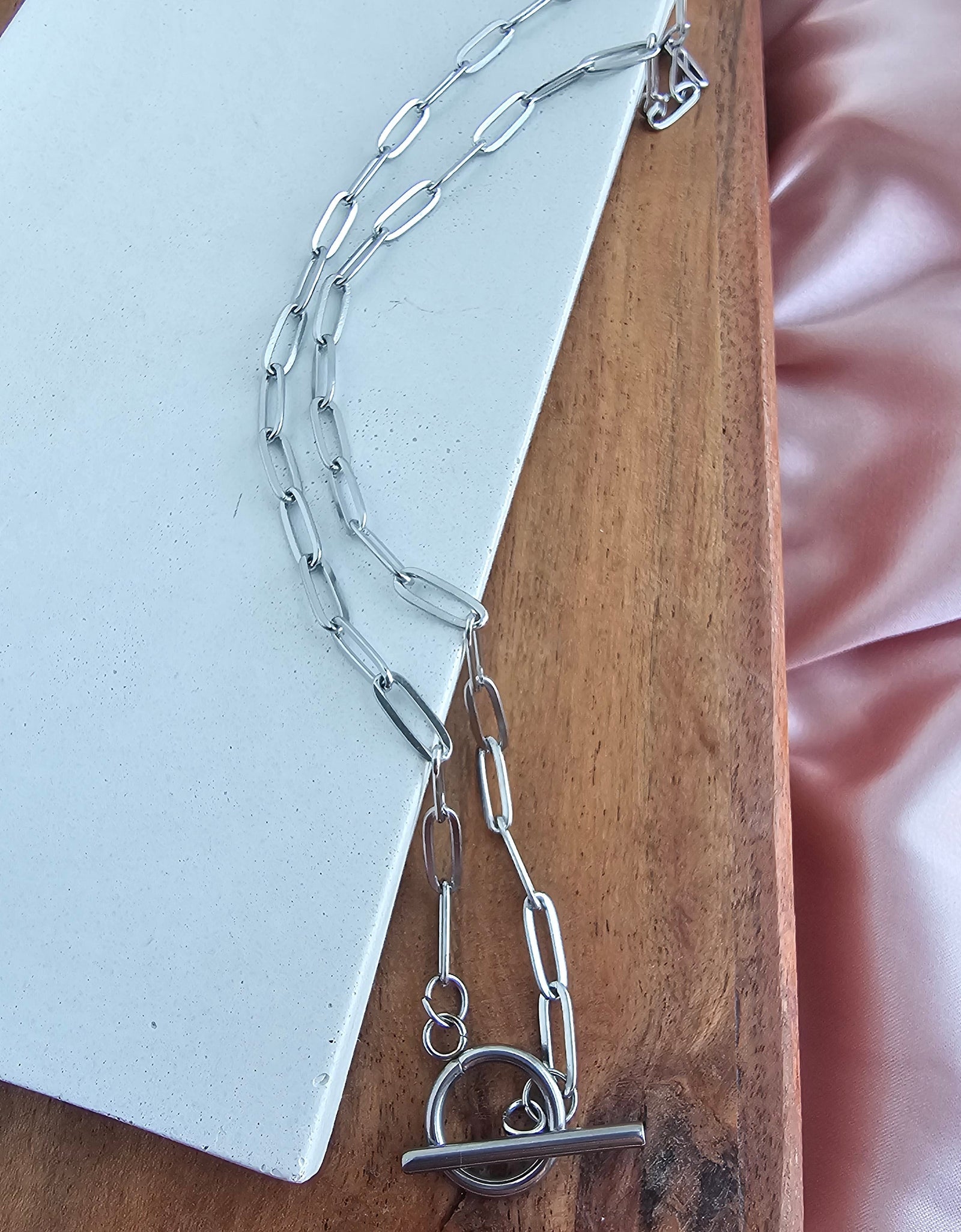 Luxe Silver Paper Clip Chain - 18" by Spiffy & Splendid