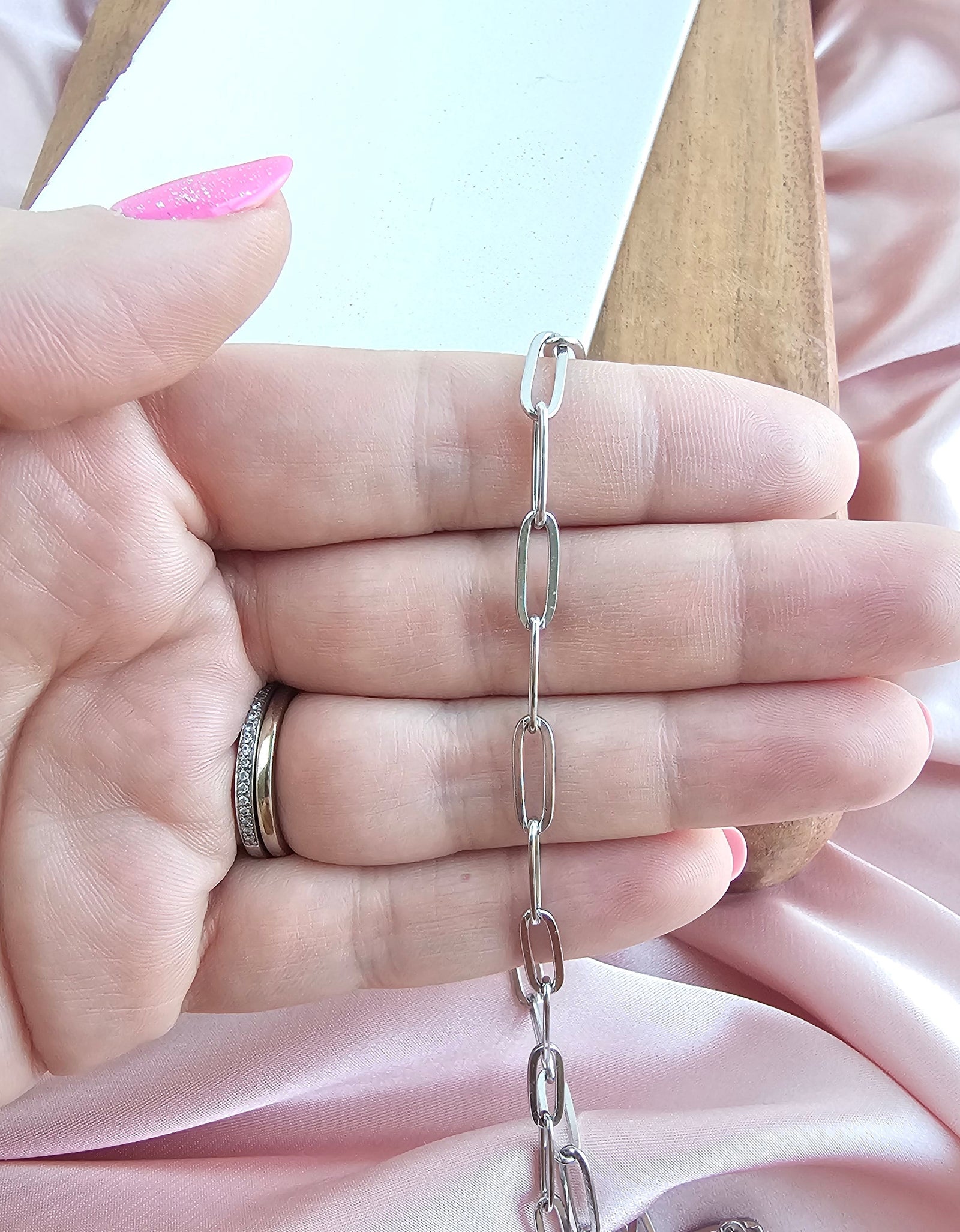 Luxe Silver Paper Clip Chain - 18" by Spiffy & Splendid