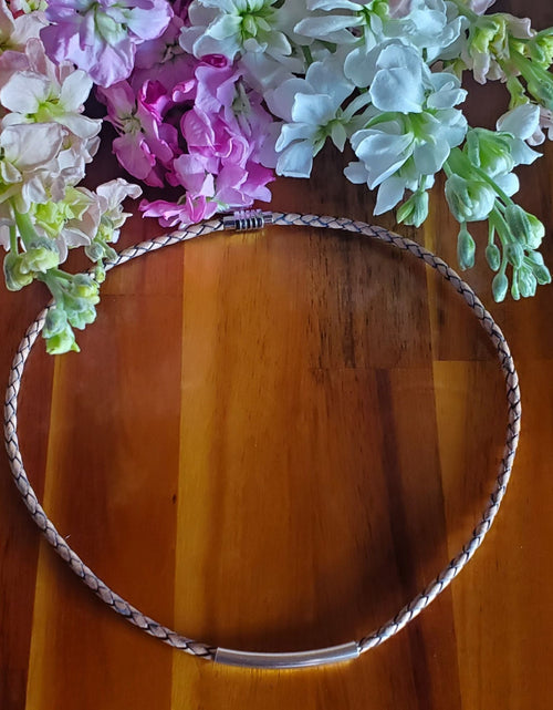 Load image into Gallery viewer, 3mm Bolo Leather Snap Off Chokers by Alexa Martha Designs

