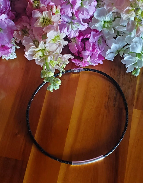 Load image into Gallery viewer, 3mm Bolo Leather Snap Off Chokers by Alexa Martha Designs
