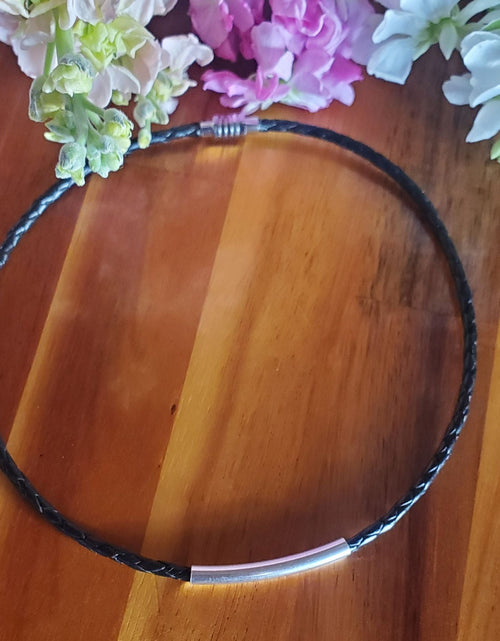 Load image into Gallery viewer, 3mm Bolo Leather Snap Off Chokers by Alexa Martha Designs
