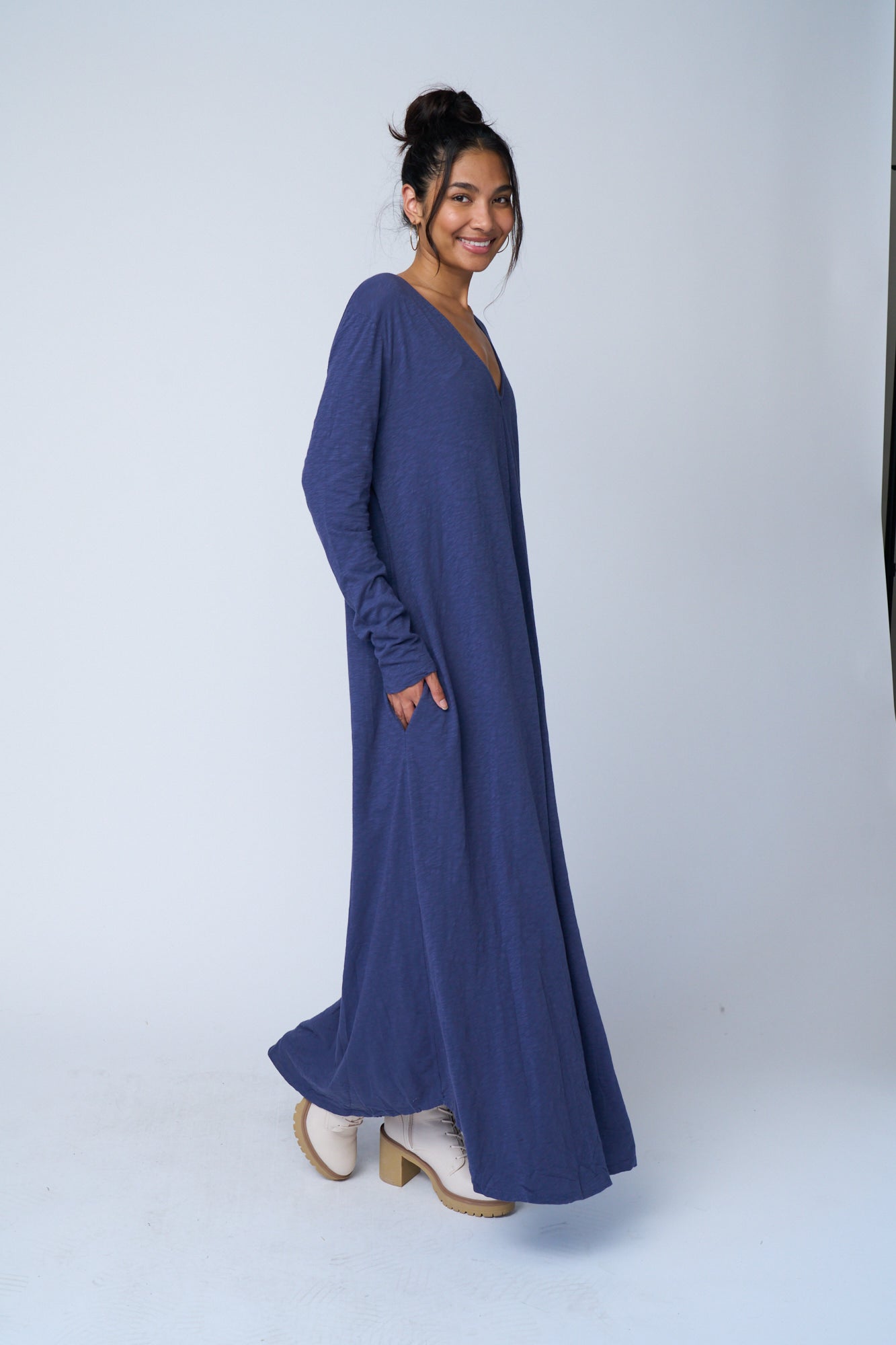 Be Clever Duo Dress - Inky Blue by And For Good