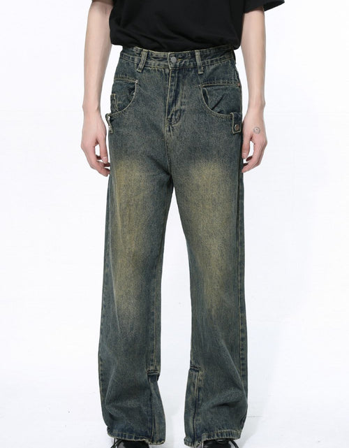 Load image into Gallery viewer, Side Slit Jeans with Pockets
