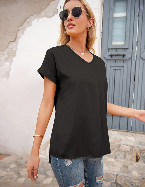 Load image into Gallery viewer, Ivy Lane V-Neck Short Sleeve T-Shirt

