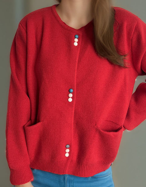 Load image into Gallery viewer, Button Down Long Sleeve Cardigan with Pockets
