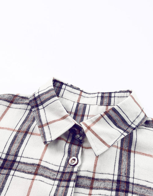 Load image into Gallery viewer, Plaid Button Up Long Sleeve Shacket

