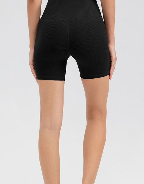 Load image into Gallery viewer, Wide Waistband Slim Fit Sports Shorts
