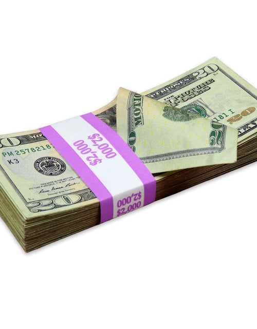 Load image into Gallery viewer, $2,000 ✔️RealAged™ Full Print New Series Stack by Prop Money Inc
