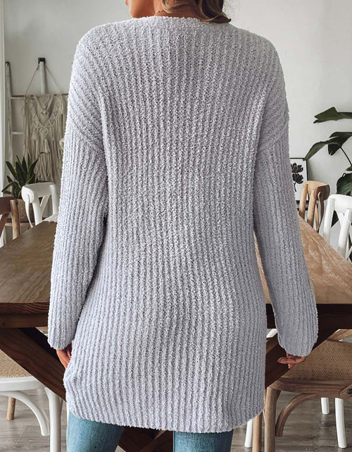 Load image into Gallery viewer, Open Front Long Sleeve Cardigan
