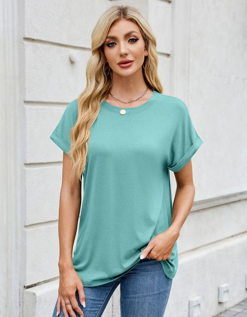 Load image into Gallery viewer, Florira Round Neck Short Sleeve T-Shirt
