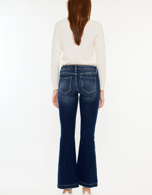 Load image into Gallery viewer, Kancan Mid Rise Button Fly Flare Jeans
