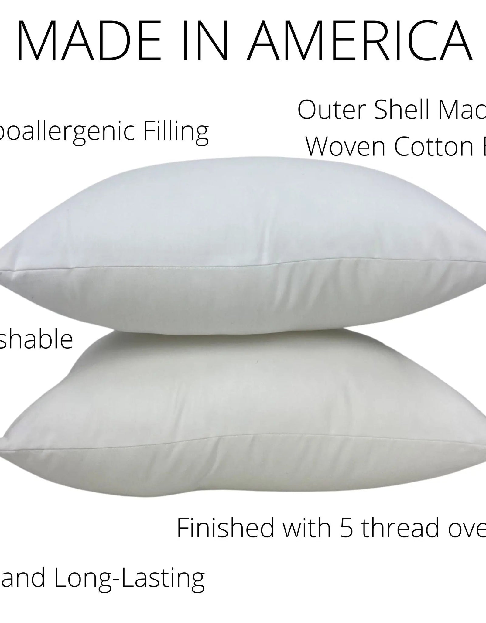 20x10 or 10x20 | Indoor Outdoor Hypoallergenic Polyester Pillow Insert | Quality Insert | Pillow Insert | Throw Pillow Insert | Pillow Form by UniikPillows